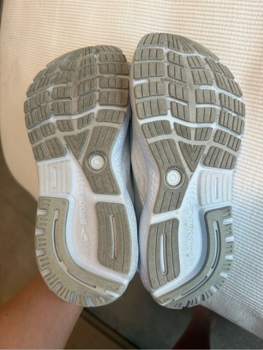 Women’s Brooks Ghost 16 White Lightweight Running Sneaker